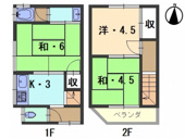 山科区上花山講田町　中古戸建の画像