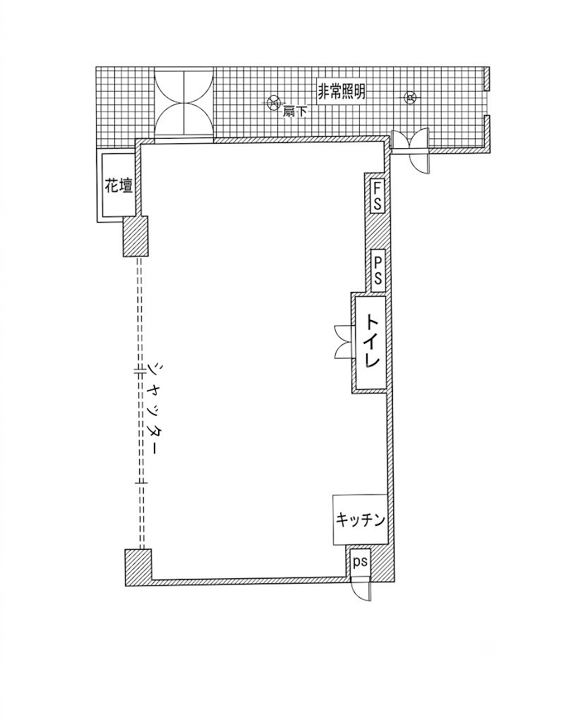 吉田ビル 貸店舗・事務所の間取り