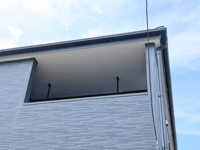 第1　常総市収納谷　新築戸建て　1号棟のバルコニー