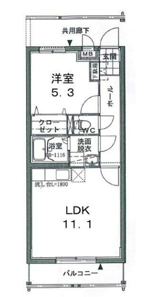 エクシア南春日の間取り|間取図反転の場合有。
