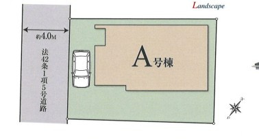 仲介手数料無料　ハートフルタウン所沢若狭・新築全1棟の区画図