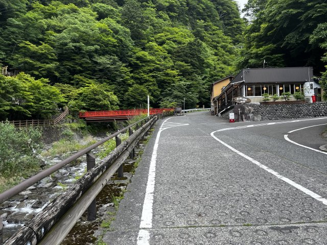 売中古戸建　静岡市葵区梅ヶ島の前面道路含む現地写真|自然に囲まれた、静かな場所です。