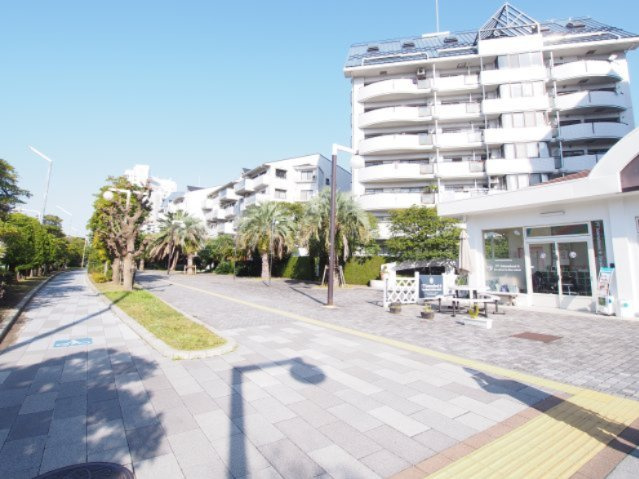 マンションの敷地内