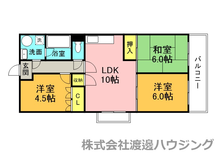 ユーハイツ千里の間取り