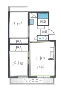 筑紫野市針摺中央２丁目の賃貸マンションの間取り|別号数タイプ