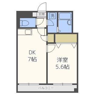 コリール太宰府の間取り|別号室タイプ
