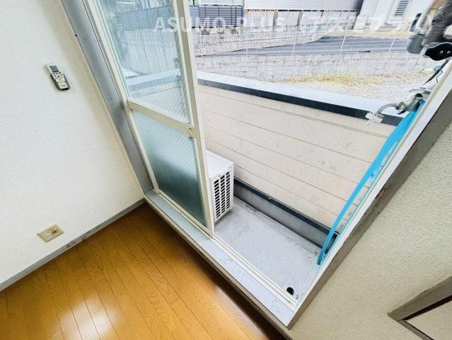 筑紫野市二日市西１丁目のアパートのバルコニー|別号数タイプ