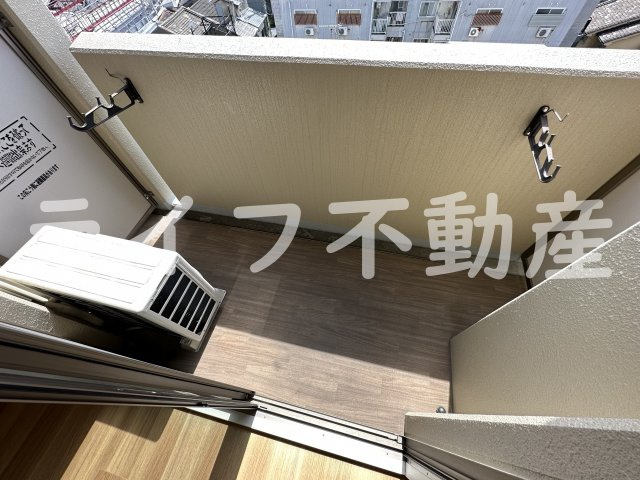 ハイラインⅡのバルコニー|陽当たり良好なバルコニーです