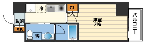 パウゼ東天満の間取り