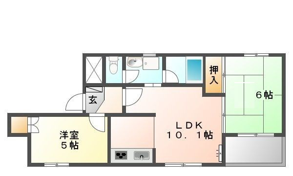 コーポラスＹＵＴＡＫＡの間取り|間取りです。
