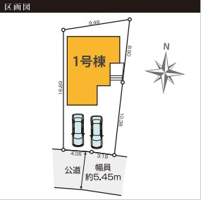 仲介手数料無料　ケイアイグレース所沢市山口8期・新築全1棟の区画図