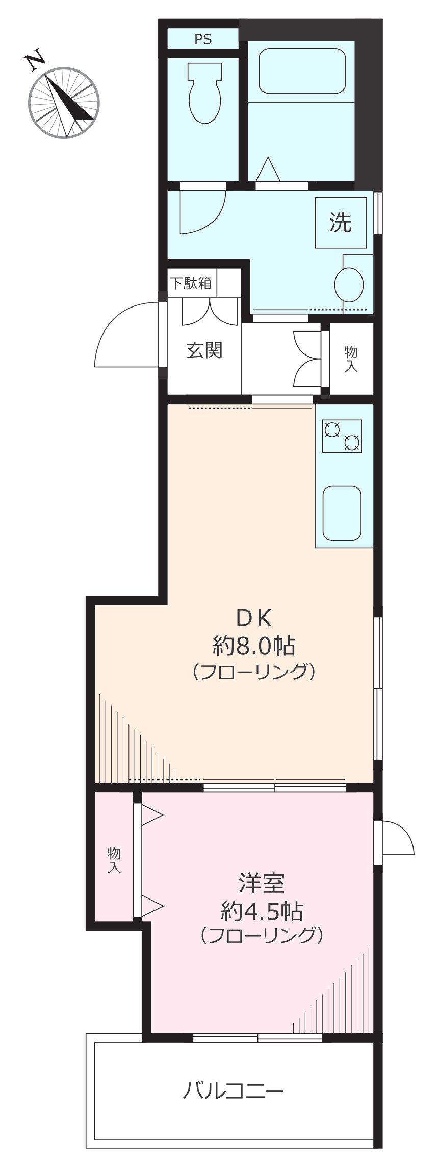 カーサラッゾ巣鴨の間取り