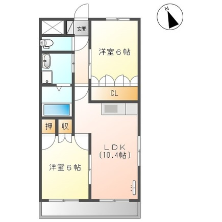 Ｓｏｎｎｅｔｔｅ Ⅱの間取り|使い勝手の良い間取りです♪