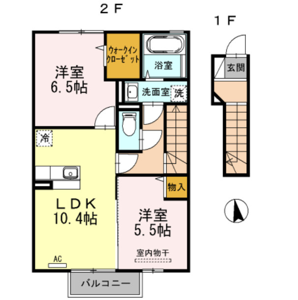 プランドール由布の間取り