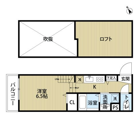 Fy-style箱崎(エフワイスタイル箱崎)の間取り|使いやすい間取りです。