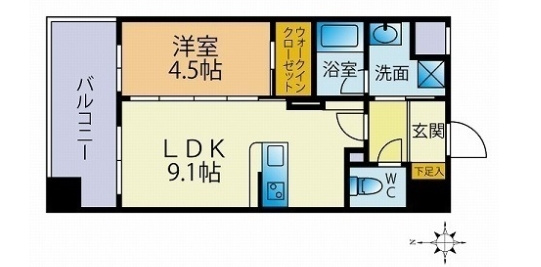 ファーメリー那珂の間取り|使いやすい間取りです。