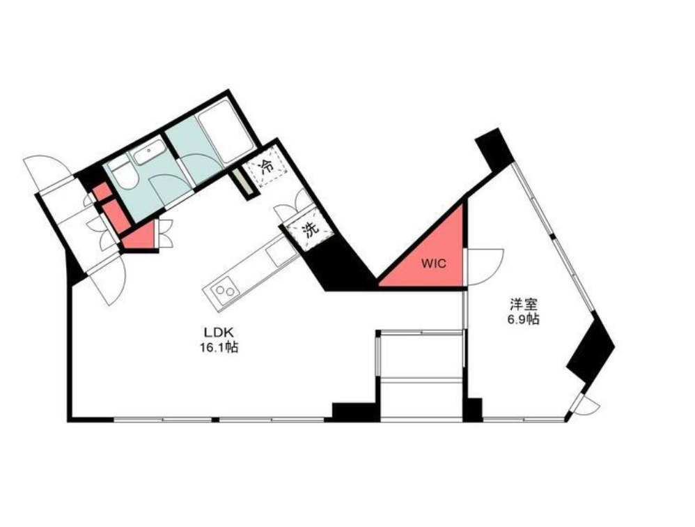 ベルドゥムール東京八丁堀の間取り