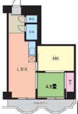 メゾンブランカの間取り|メゾンブランカ　角部屋　使い勝手のよい間取り