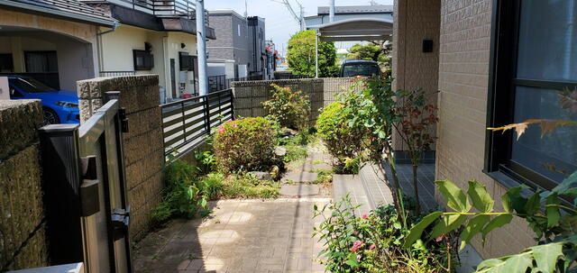 宇都宮市泉が丘5丁目　5ＳＤＫ　中古住宅の庭|庭