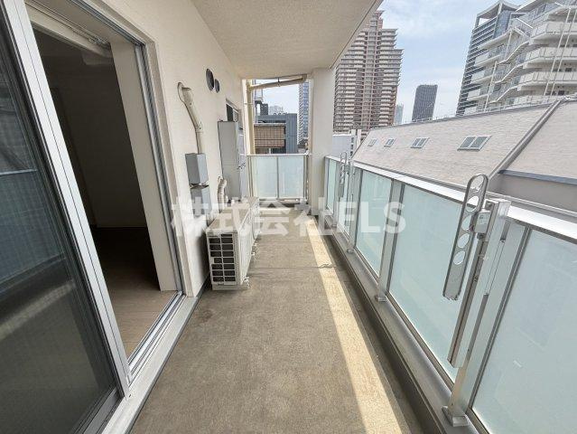 中央区月島１丁目の賃貸マンションのバルコニー