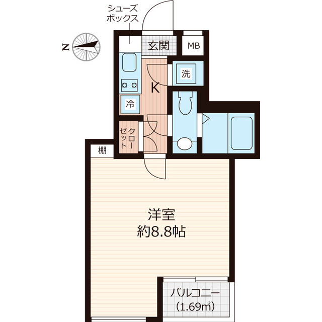Ｂｅｖｅｒｌｙ　Ｈｏｍｅｓ　赤塚公園Ⅱの間取り
