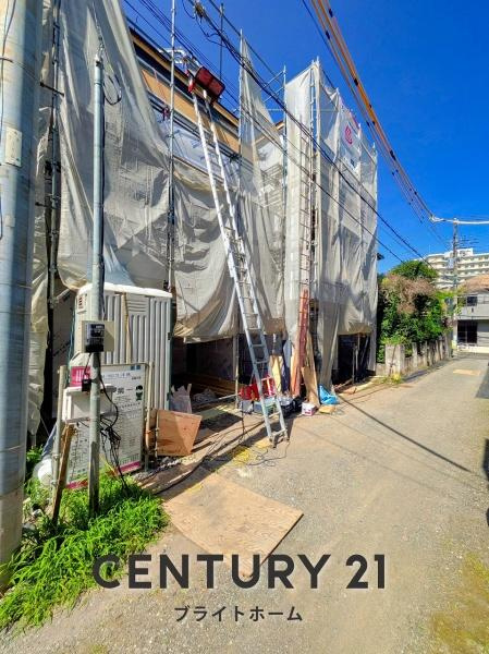 横浜市鶴見区下末吉３丁目の新築一戸建の前面道路含む現地写真|閑静な住宅街につき住環境良好です♪