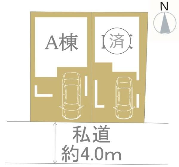 横浜市鶴見区下末吉３丁目の新築一戸建の区画図|最終１棟の販売です！
お気軽にお問合せ下さい！