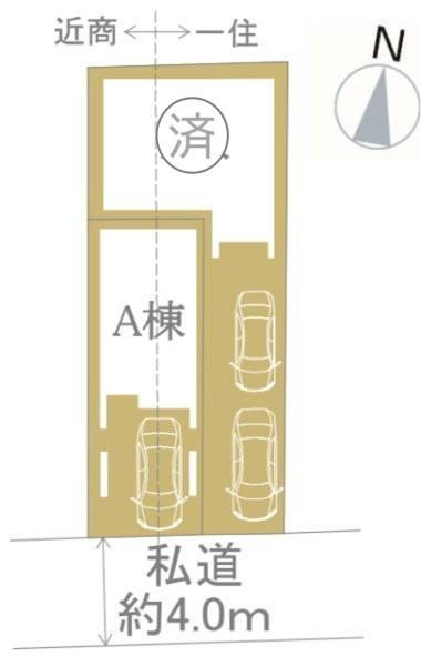 横浜市鶴見区下末吉２丁目の新築一戸建の区画図|限定2棟の販売です！
お気軽にお問合せ下さい！