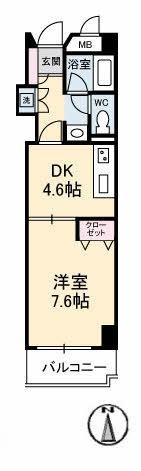 【間取り】 | メゾン・ド・ナリヤ　B棟