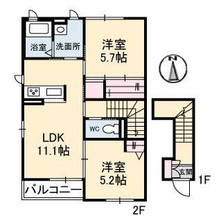 【間取り】 | セントアイランドD棟