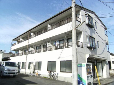 【外観】 | 氷川マンション | 白をメインとした色合いの外観です