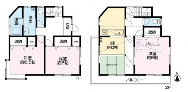 【間取り】 | 花栗戸建１