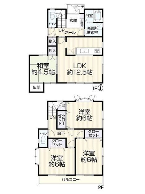 綾瀬市上土棚北2丁目　中古戸建の間取り|間取図「綾瀬市上土棚北2丁目　中古戸建」