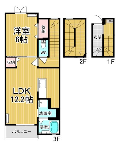 【間取り】 | ＡＫＡＮＥ（アカネ） | カップルさんにオススメのお部屋です♪
