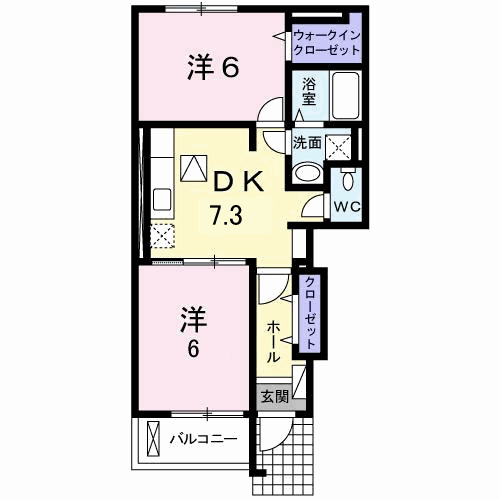エール正林Ａの間取り