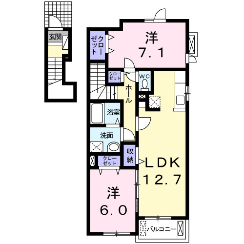 シェーヌⅢの間取り