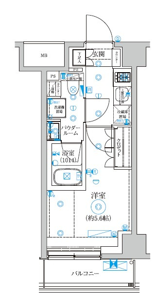 セジョリ横浜WESTⅡの間取り