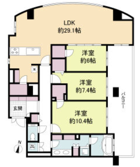 【間取り】 | グレンパーク梅田北
