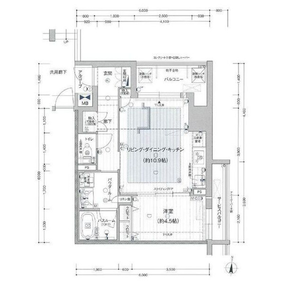 【間取り】 | プレサンス　ジェネ　新栄町駅前　葵