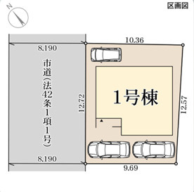 リーブルガーデン枚方市南船橋1丁目の区画図