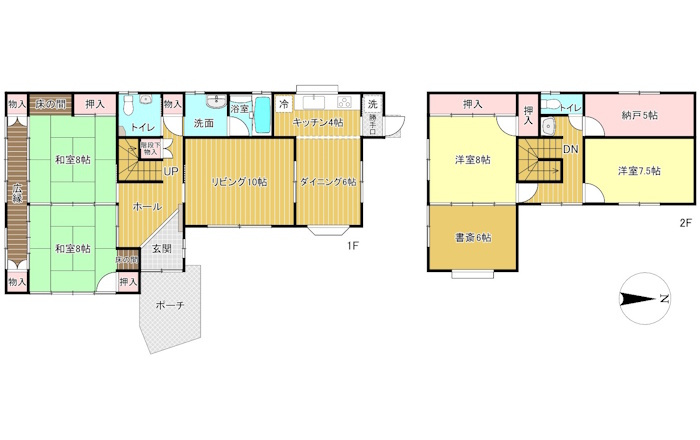 中古住宅　細畑4丁目の間取り