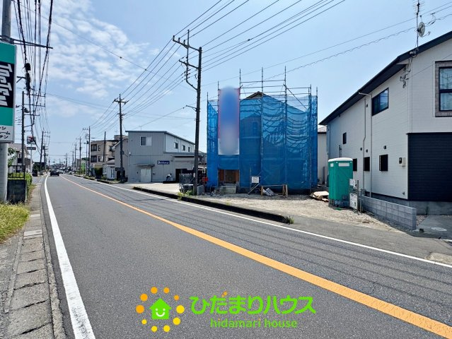 杉戸町清地第18　新築一戸建て　クレイドルガーデンの前面道路含む現地写真|2026/08/02　撮影