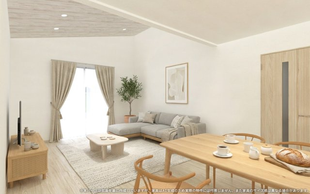 ワイウッドコート加須市下高柳第14期の完成予想図|【LDK　イメージパース】
※画像は設計図面を基に作成したイメージです。