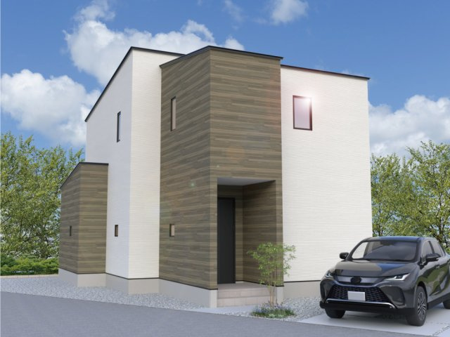 ワイウッドコート太田市由良町第2期の外観パース|外観パースです