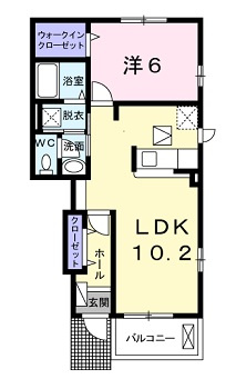 サニーユニゾン　Ｃの間取り