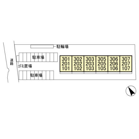 ローズ・ウッドの区画図
