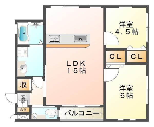クレルリヴィエールの間取り
