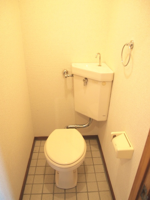 ローヤルマンション【キャッシュバック対象物件】のトイレ|落ち着いた色調のトイレです
