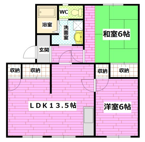 タウニィ柏木の間取り