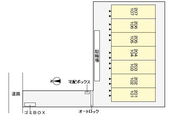 セイバリー　スマイルⅡの区画図
